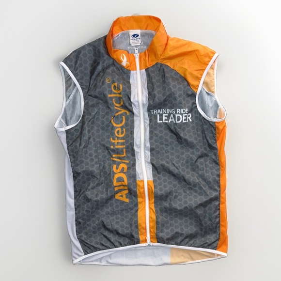 Voler Other - Voler AIDS/LifeCycle Training Ride Leader Cycling Vest Men's 2XL Orange Gray